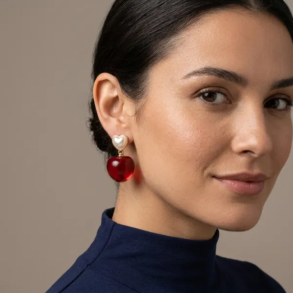 Red_And_White_Earring