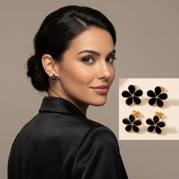 Anti_Tarnish_Black_Alloy_Flower_Earrings_For_Women