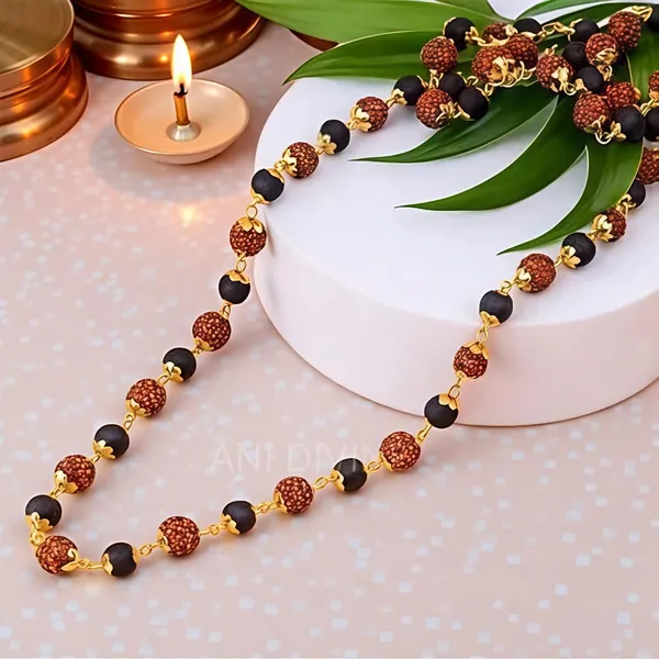 KARUNGALI_RUDRAKSH_GOLDEN_PLATED_MALAI