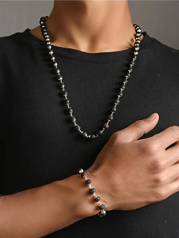 KARUNGALI_SILVER_PLATED_MALAI_AND_KARUNGALI_BRACELET_COMBO
