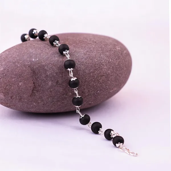 KARUNGALI_SILVER_PLATED_BRACELET