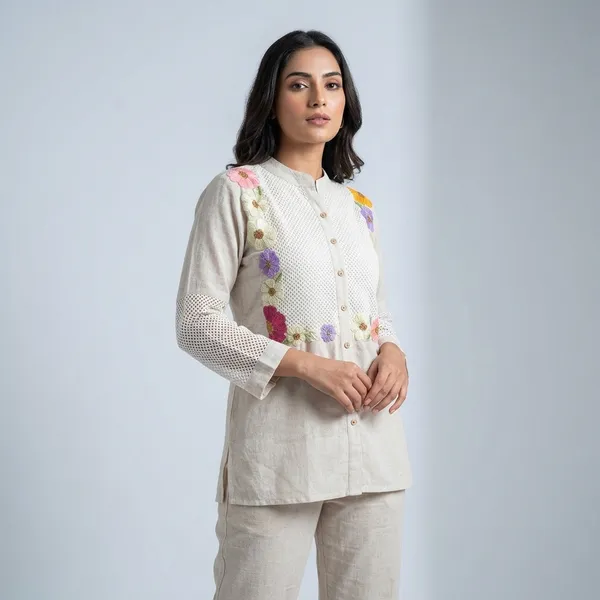 Off_White_Jute_Chikankari_Embroidered_Co-Ord_Set_For_Women
