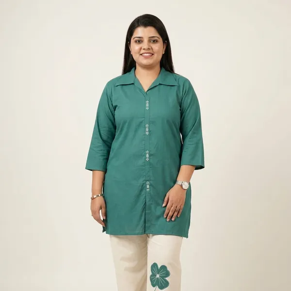 Teal_Green_Straight_Co-Ord_Set_For_Women