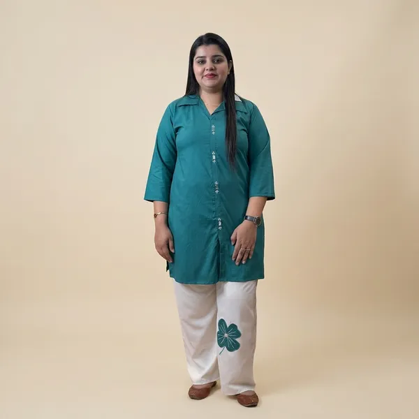 Teal_Green_Straight_Co-Ord_Set_For_Women