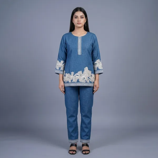 Blue_Jute_Floral_Embroidered_Co-Ord_Set_For_Women