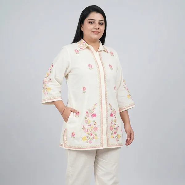 Off_White_Straight_Floral_Embroidered_Co-Ord_Set_For_Women