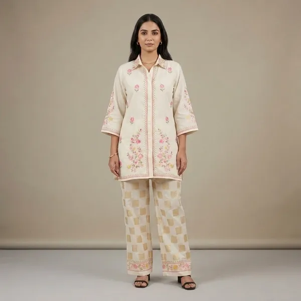 Off_White_Straight_Floral_Embroidered_Co-Ord_Set_For_Women