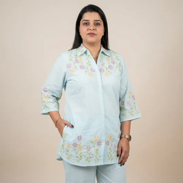 Light_Sky_Blue_Floral_Embroidered_Co-Ord_Set_For_Women