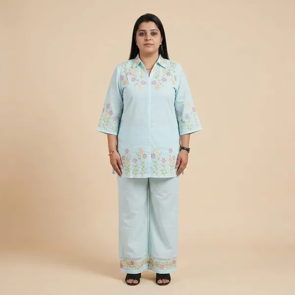 Light_Sky_Blue_Floral_Embroidered_Co-Ord_Set_For_Women