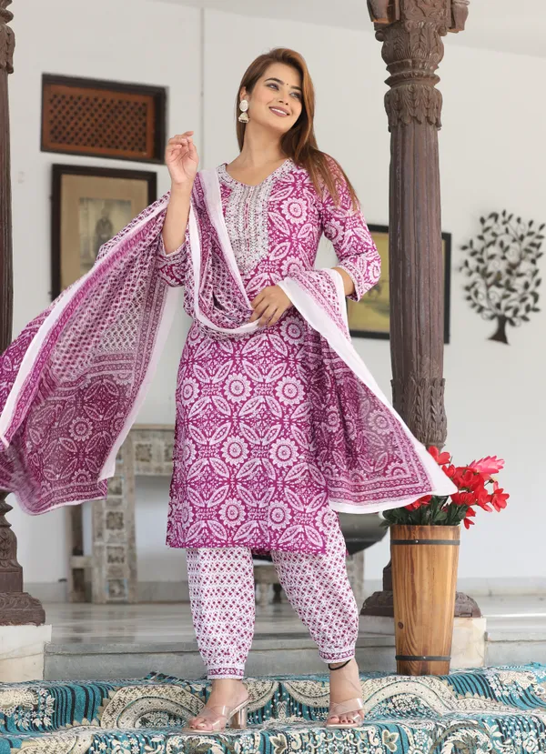 Pink_Floral_Printed_Straight_Kurta_Set_For_Women