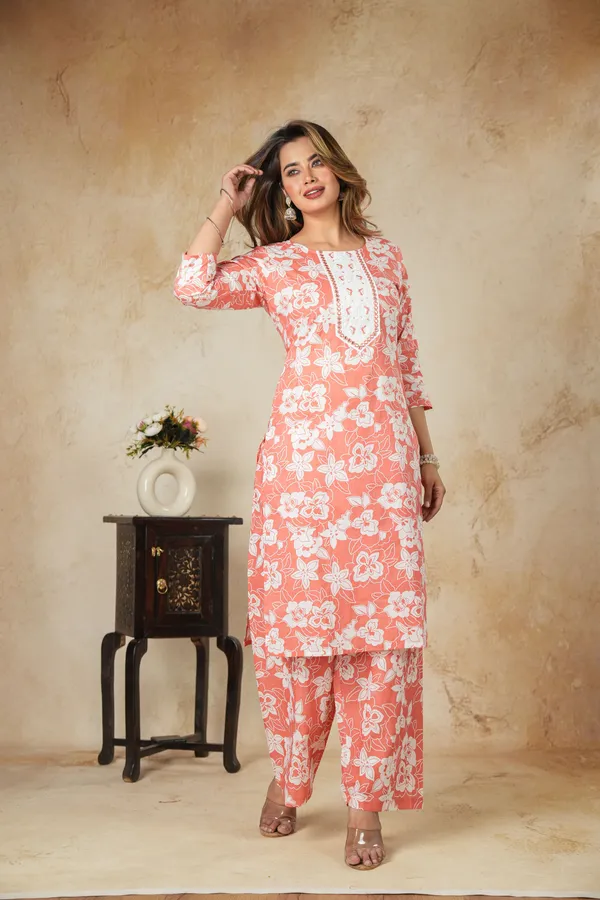 Coral_Floral_Printed_Straight_Kurta_Palazzo_Set_For_Women