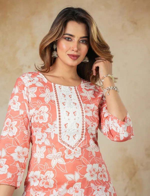 Coral_Floral_Printed_Straight_Kurta_Palazzo_Set_For_Women