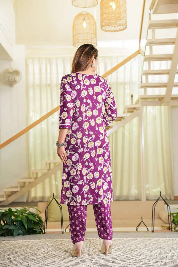 Purple_Floral_Printed_Straight_Kurta_Set_For_Women