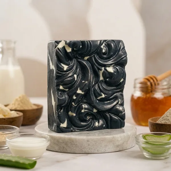 Activated_Charcoal_Donkey_Milk_Multani_Mitti_French_Clay_Soap
