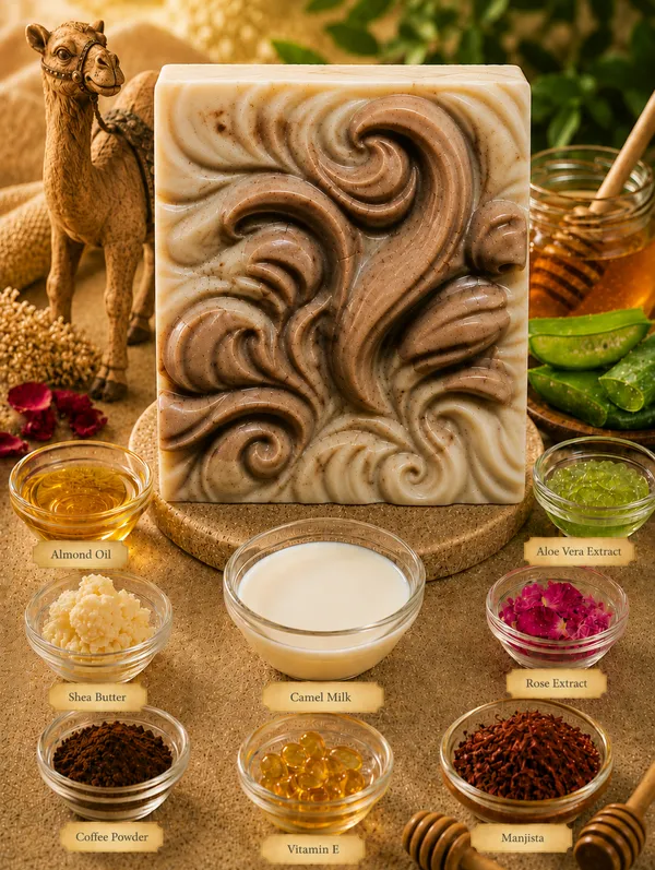 Camel_Milk_Coffee_Exfoliating_Soap_With_Manjistha