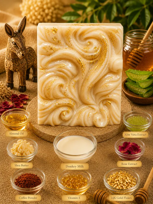 Queens_Collection_24K_Gold_Camel_Milk_Donkey_Milk_Glycerine_Soap_Combo