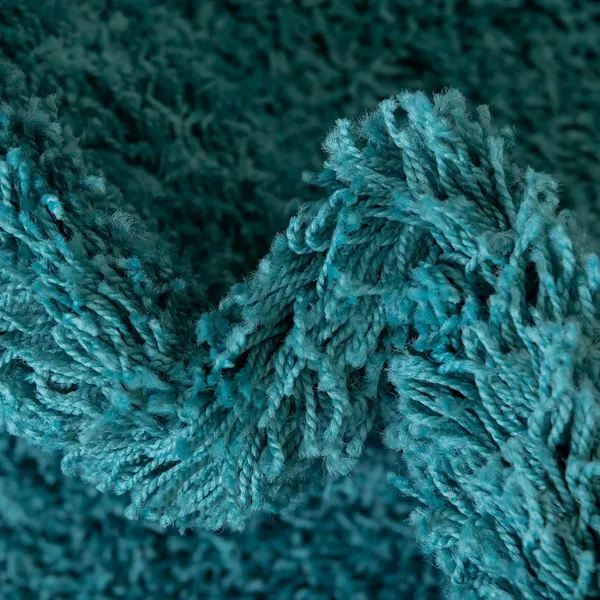 Microfiber_Polyester_Shaggy_Solid_Round_Shaggy_Rug_Turquoise