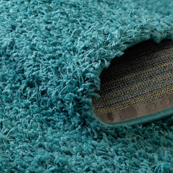 Microfiber_Polyester_Shaggy_Solid_Round_Shaggy_Rug_Turquoise