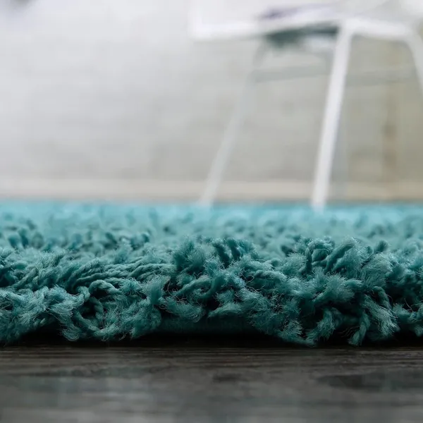 Microfiber_Polyester_Shaggy_Solid_Round_Shaggy_Rug_Turquoise