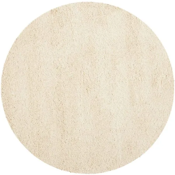 Microfiber_Polyester_Shaggy_Solid_Round_Shaggy_Rug_Ivory