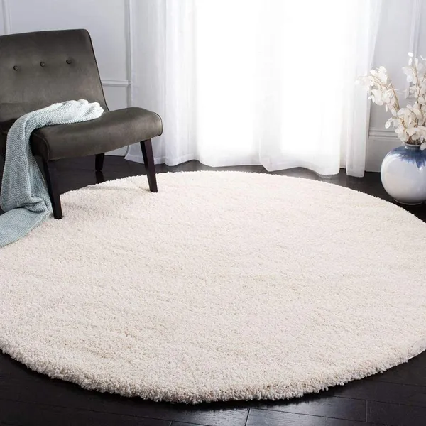 Microfiber_Polyester_Shaggy_Solid_Round_Shaggy_Rug_Ivory