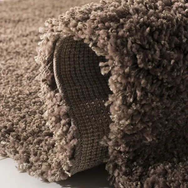 Microfiber_Polyester_Modern_Solid_Round_Shaggy_Rug_Taupe