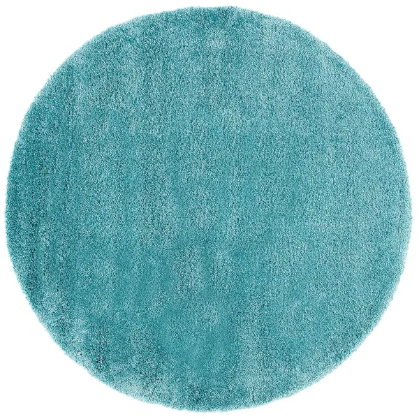 Microfiber_Polyester_Modern_Solid_Round_Shaggy_Rug_Sky_Blue