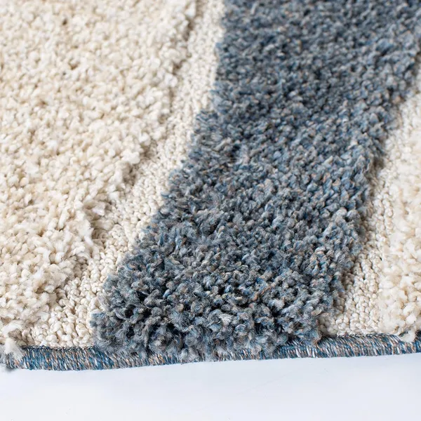 Microfiber_Polyester_Bohemian_Grey_Off-White_Round_Shaggy_Rug
