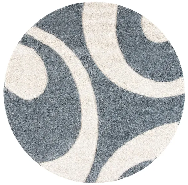 Microfiber_Polyester_Bohemian_Grey_Off-White_Round_Shaggy_Rug