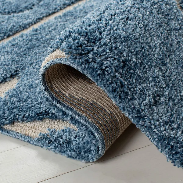 Microfiber_Polyester_Solid_Teal_Blue_Round_Shaggy_Rug