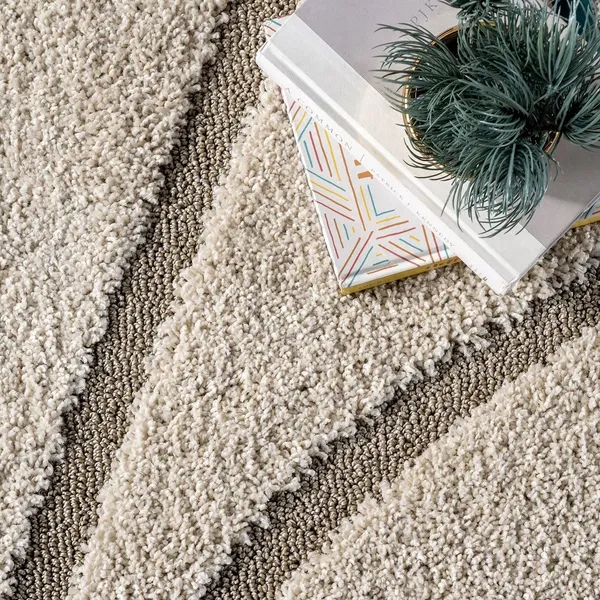 Microfiber_Polyester_Shaggy_Wave_Pattern_Round_Shaggy_Rug_Ivory_Beige