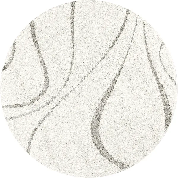 Microfiber_Polyester_Shaggy_Wave_Pattern_Round_Shaggy_Rug_Ivory_Beige
