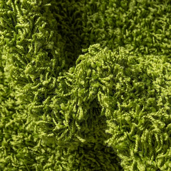 Microfiber_Polyester_Bohemian_Solid_Grass_Green_Round_Shaggy_Rug