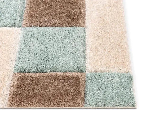 Microfiber_Polyester_Handcrafted_Plain_Shaggy_Rug_Beige_Green_Ivory