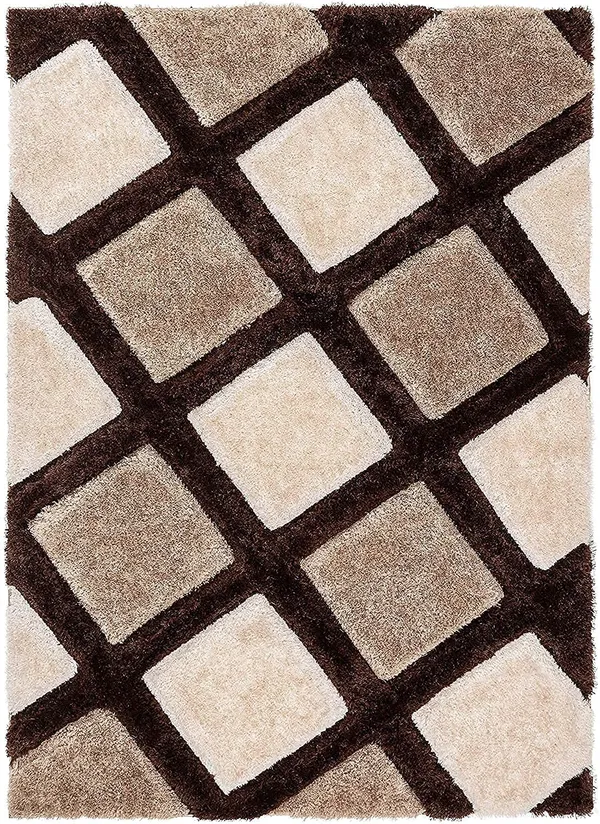 Microfiber_Polyester_Handcrafted_Plain_Shaggy_Rug_Brown_Beige_Ivory