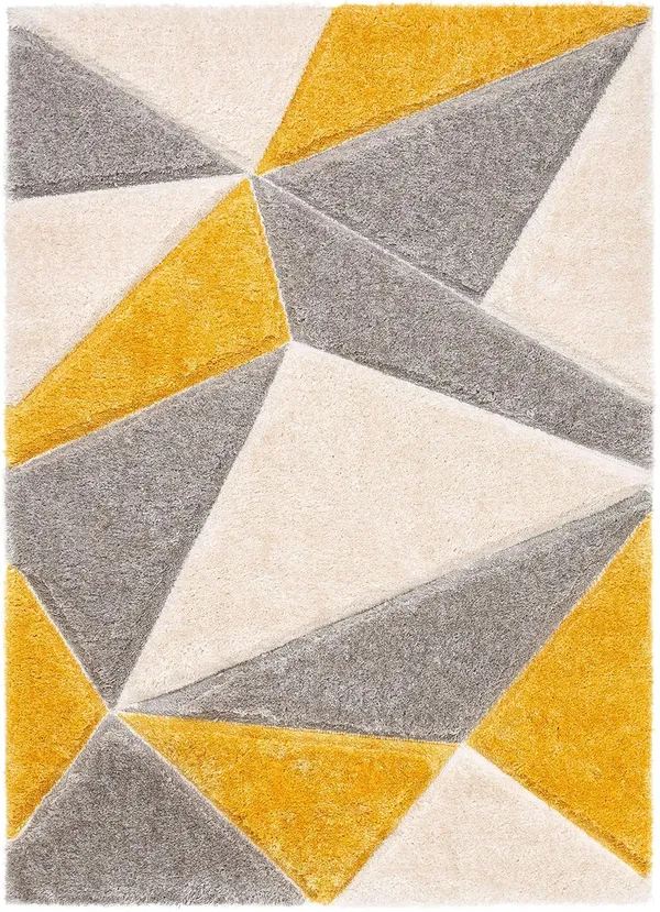 Microfiber_Polyester_Handcrafted_Plain_Gold_Square_Shaggy_Rug