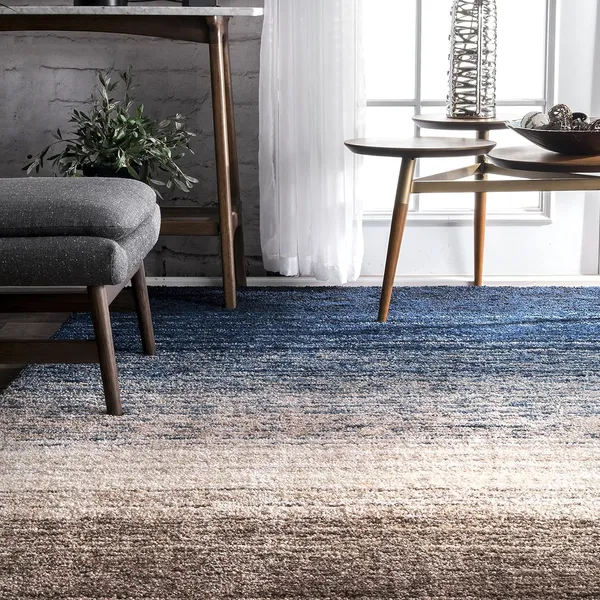 Microfiber_Polyester_Handcrafted_Blue_And_Ivory_Square_Shaggy_Rug