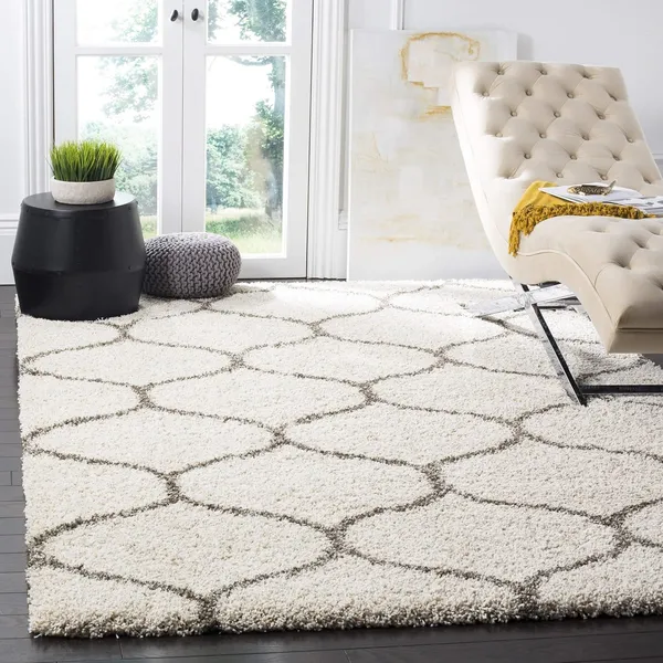 Microfiber_Polyester_Handcrafted_Ivory_Grey_Moroccan_Square_Shaggy_Rug