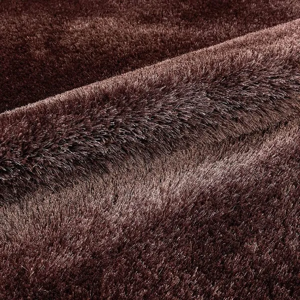 Microfiber_Polyester_Modern_Solid_Brown_Shaggy_Rug