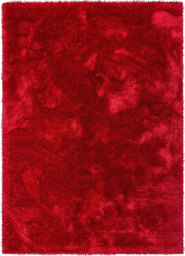 Microfiber_Polyester_Modern_Plain_Shaggy_Rug_Red