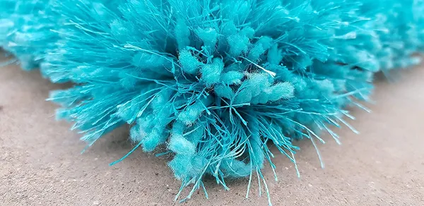 Microfiber_Polyester_Modern_Plain_Shaggy_Rug_Turquoise