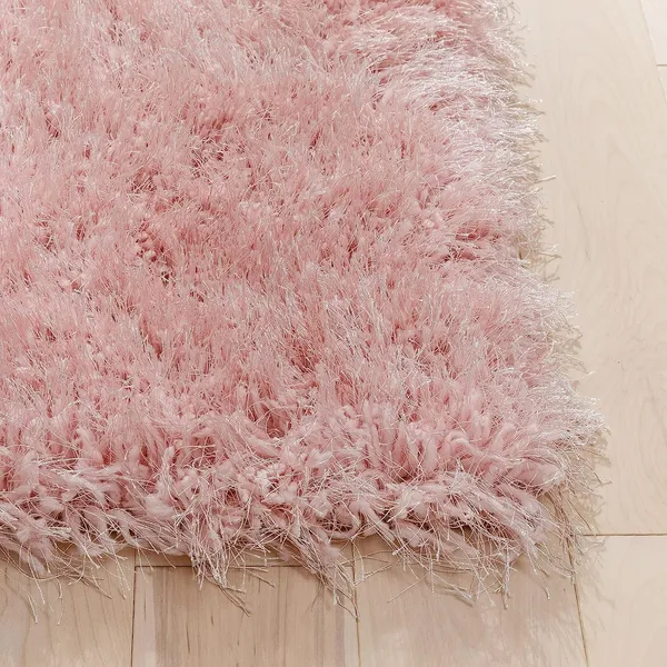 Microfiber_Polyester_Hand_Woven_Plain_Shaggy_Rug_Pink