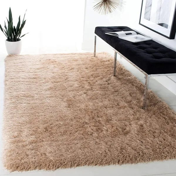 Microfiber_Polyester_Modern_Plain_Beige_Hand_Woven_Shaggy_Rug