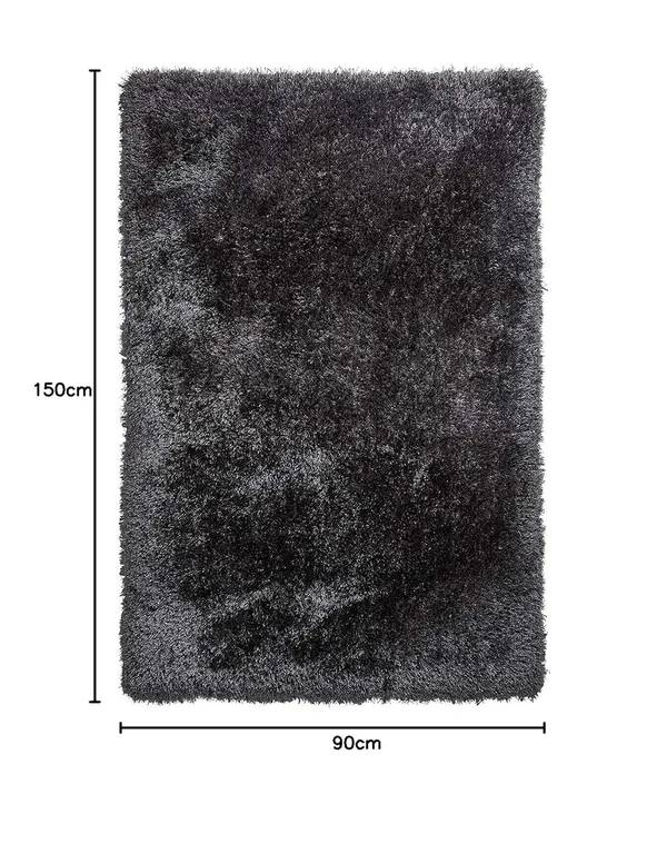 Microfiber_Polyester_Modern_Plain_Shaggy_Rug_Dark_Grey