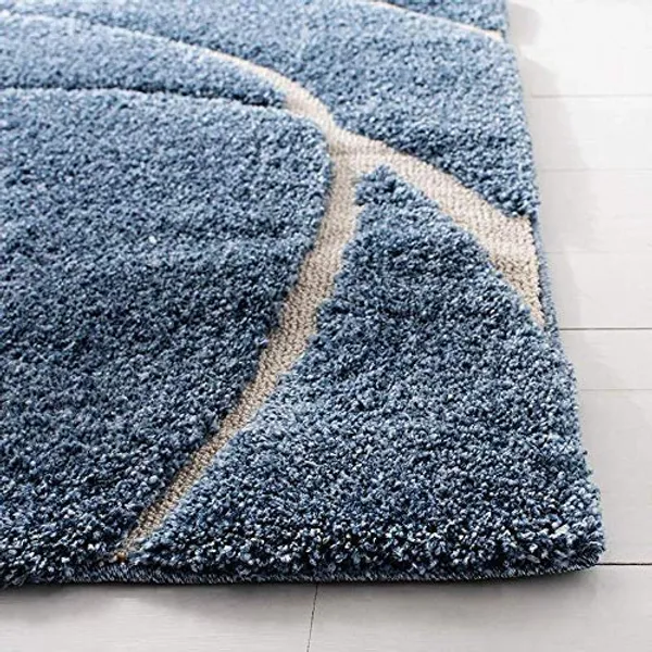Microfiber_Polyester_Hand_Woven_Wave_Blue_Shaggy_Rug