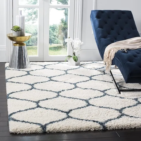 Microfiber_Polyester_Modern_Plain_Faux_Fur_Shaggy_Rug_Blue_And_Cream