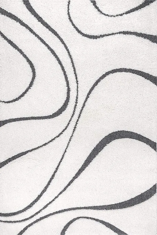Microfiber_Polyester_Hand_Woven_Wave_White_Shaggy_Rug