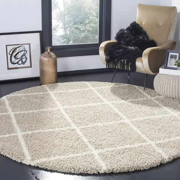 Microfiber_Polyester_Shaggy_Tile_Pattern_Shaggy_Rug_Beige