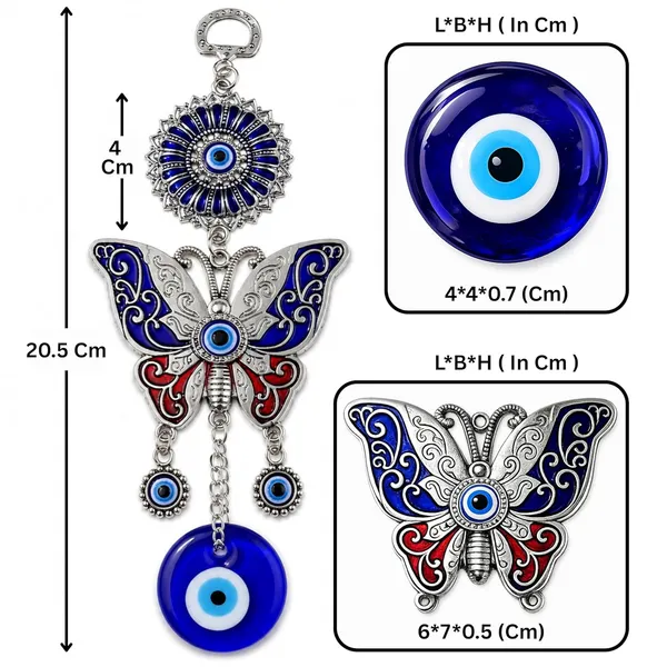 Metal_Enamel_Bohemian_Blue_Butterfly_Evil_Eye_And_Metal_Glass_Bohemian_Tree_Of_Life_Evil_Eye_Nazar_Wall_Hanging_|_Pack_Of_2