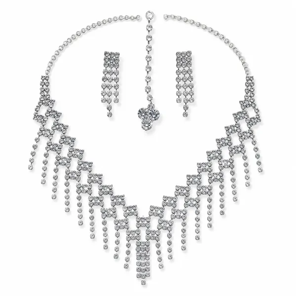 Silver_American_Diamond_Bridal_Necklace_Set_With_Earrings_Maang_Tikka_For_Women